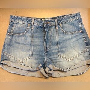 Denim Blue Women's Shorts We The Free size 31 (12) short button front